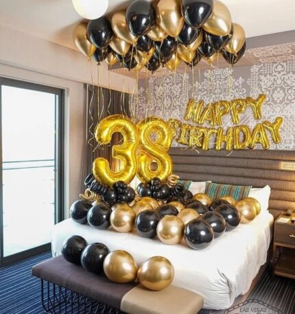 Bedroom decor set up